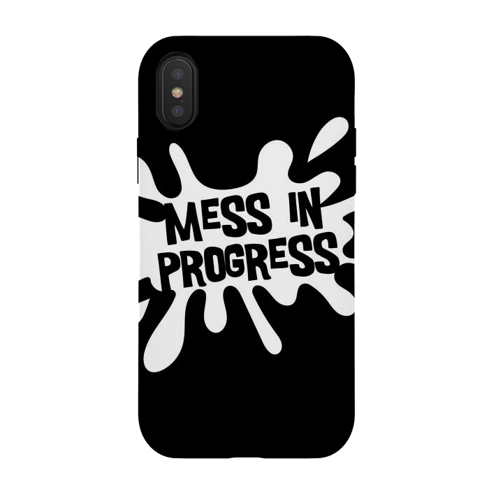 iPhone Xs / X StrongFit Mess in Progress II by Majoih