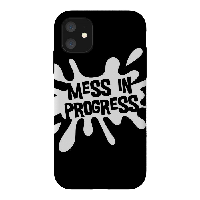 iPhone 11 StrongFit Mess in Progress II by Majoih