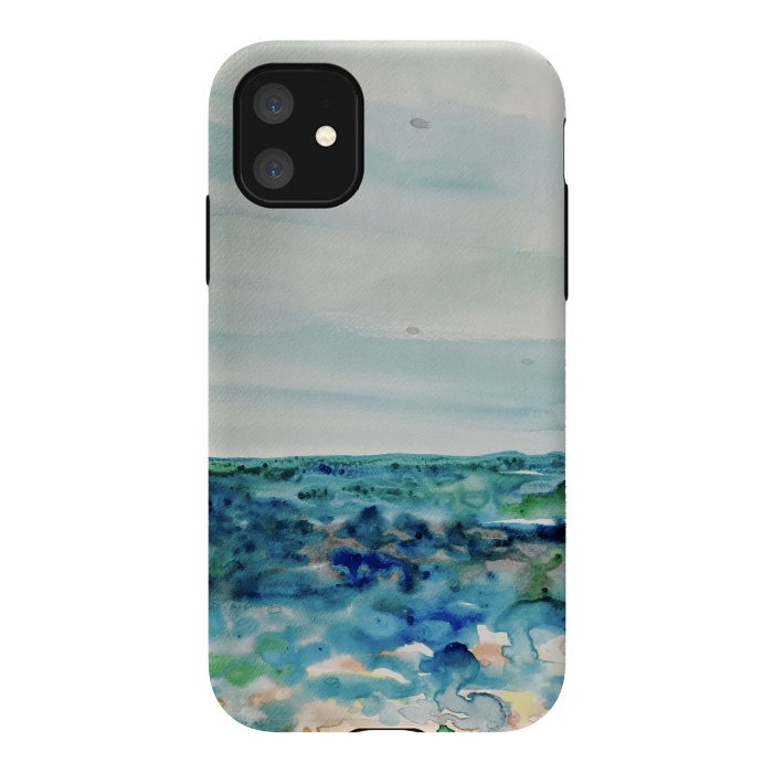 iPhone 11 StrongFit Miami Beach Watercolor #8 by ANoelleJay