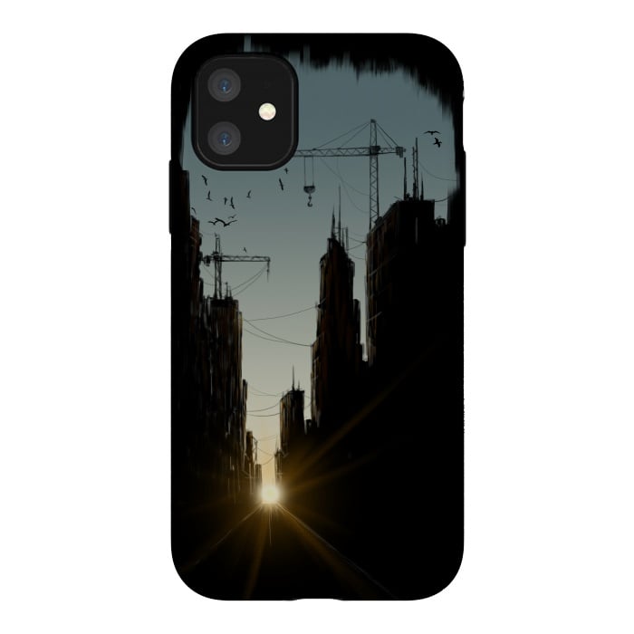 iPhone 11 StrongFit Concrete Jungle by Alwin Aves
