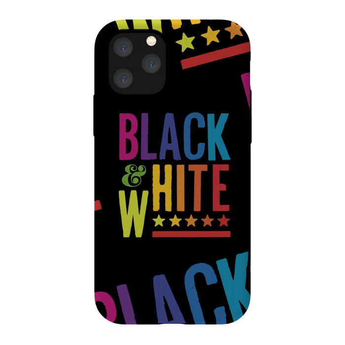 iPhone 11 Pro StrongFit Colorful Black & White by Dellán