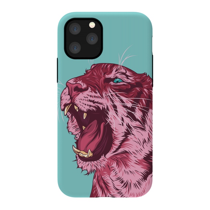 iPhone 11 Pro StrongFit Magenta tiger by Roland Banrévi