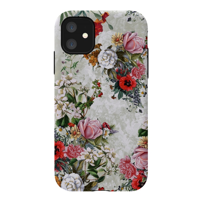 iPhone 11 StrongFit Floral Pattern II by Riza Peker