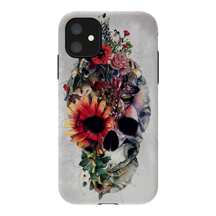 iPhone 11 StrongFit Two Face Skull by Riza Peker