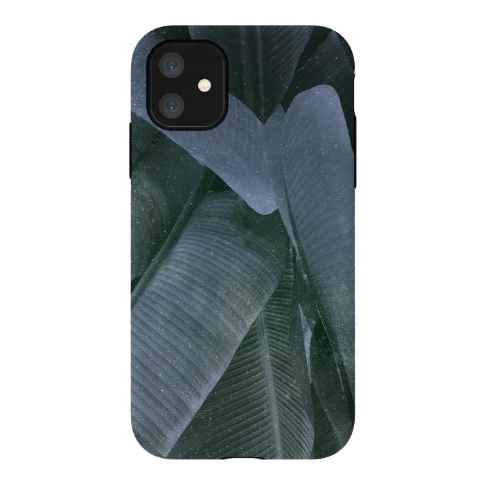 iPhone 11 StrongFit Cosmic Leaves by Rui Faria