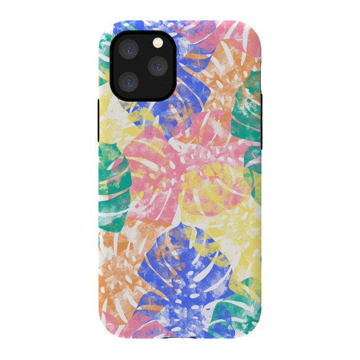 iPhone 11 Pro StrongFit Monstera Colorfull by Rui Faria