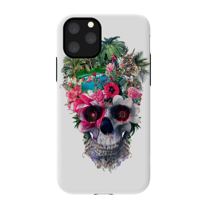 iPhone 11 Pro StrongFit Summer Skull III by Riza Peker