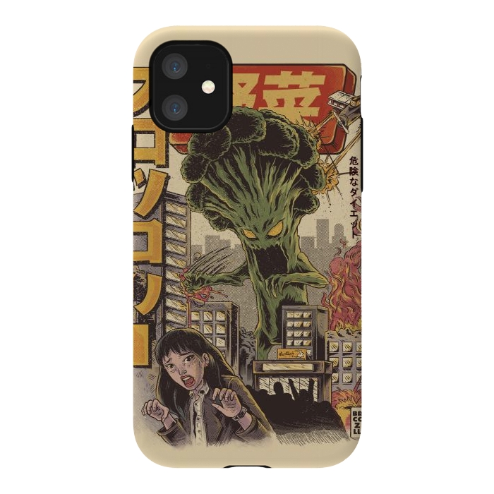 iPhone 11 StrongFit THE BROCCOZILLA by Ilustrata
