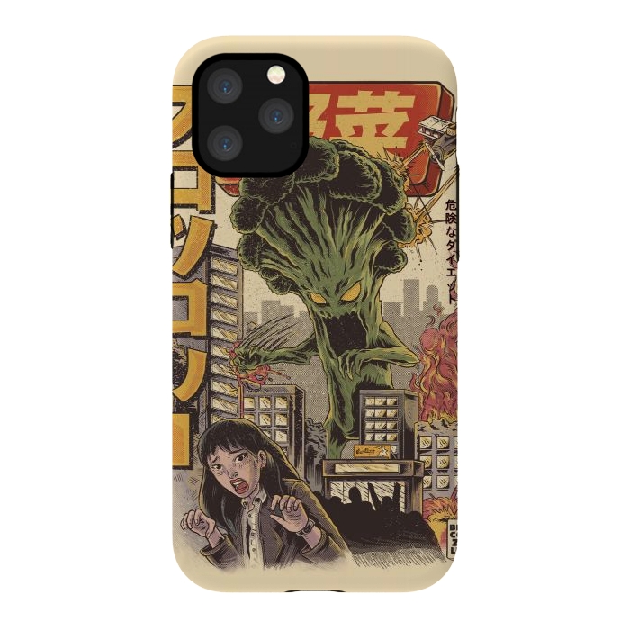 iPhone 11 Pro StrongFit THE BROCCOZILLA by Ilustrata