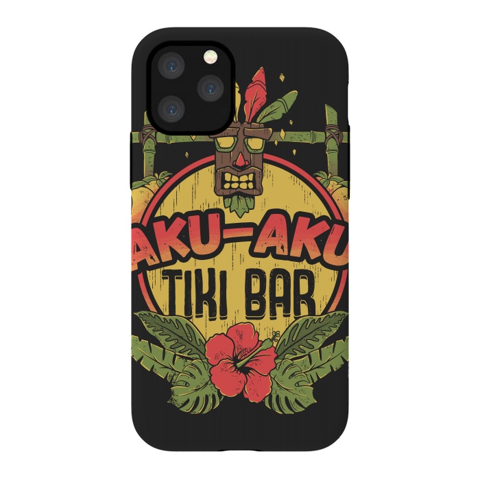 iPhone 11 Pro StrongFit Aku Aku - Tiki Bar by Ilustrata
