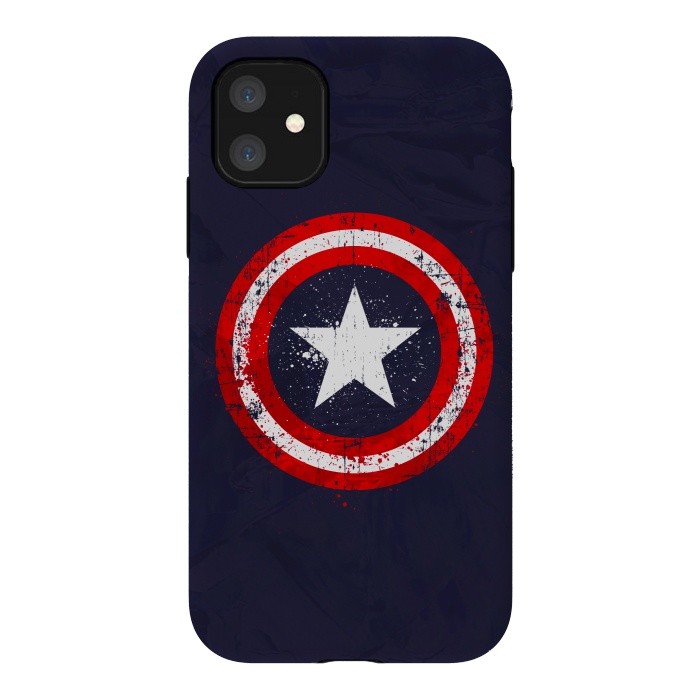 iPhone 11 StrongFit Captain's America splash by Sitchko