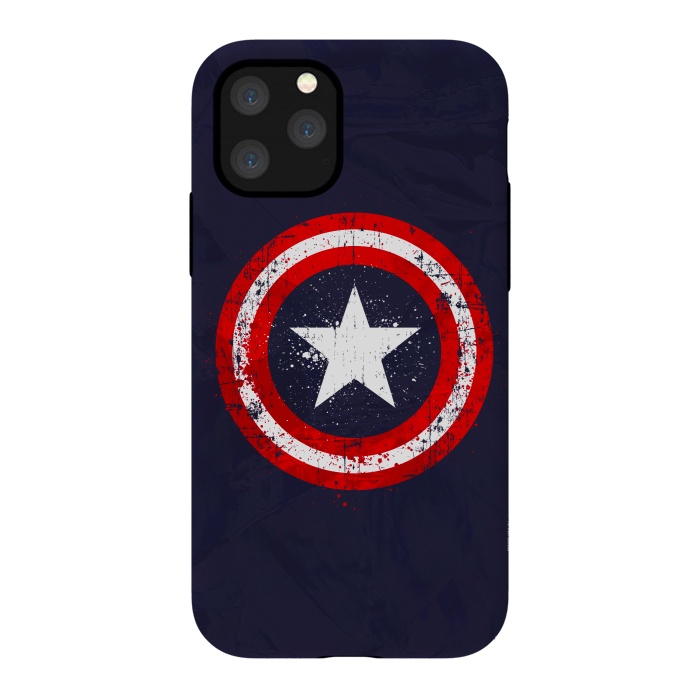 iPhone 11 Pro StrongFit Captain's America splash by Sitchko