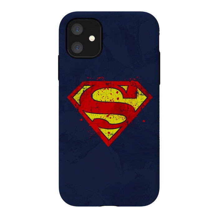 iPhone 11 StrongFit Super Man's Splash by Sitchko