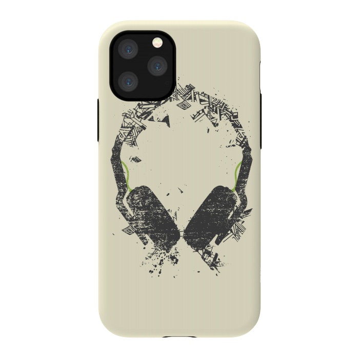 iPhone 11 Pro StrongFit Art Headphones by Sitchko