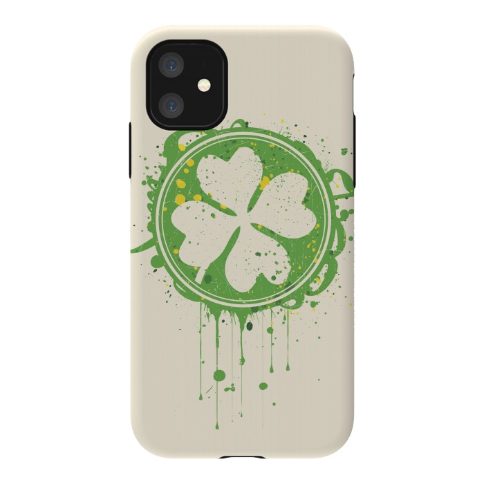 iPhone 11 StrongFit Patrick's clover by Sitchko