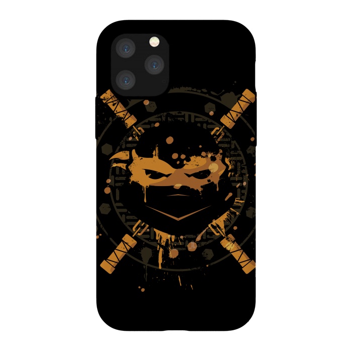 iPhone 11 Pro StrongFit Michelangelo Turtle by Sitchko