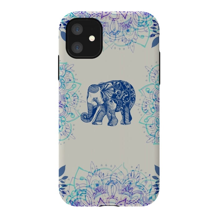 iPhone 11 StrongFit Pretty Little Elephant  by Rose Halsey