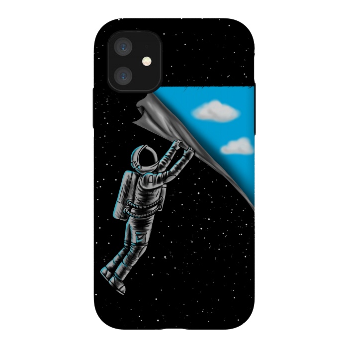 iPhone 11 StrongFit Astronaut open the sky by Coffee Man