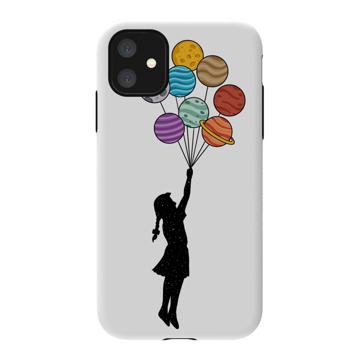 iPhone 11 StrongFit Planets Balloons by Coffee Man