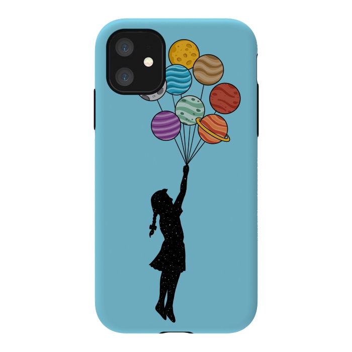 iPhone 11 StrongFit Planets Balloons 2 by Coffee Man