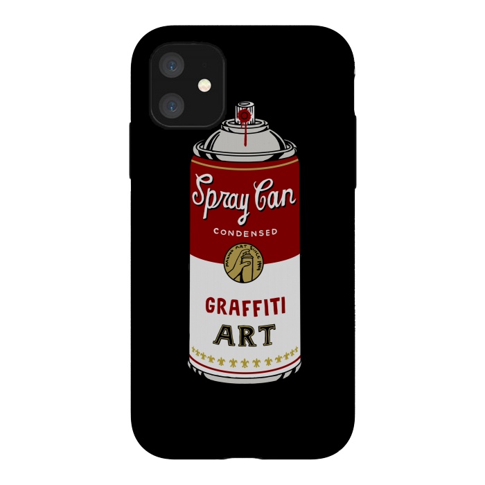 iPhone 11 StrongFit Graffiti Can by Coffee Man