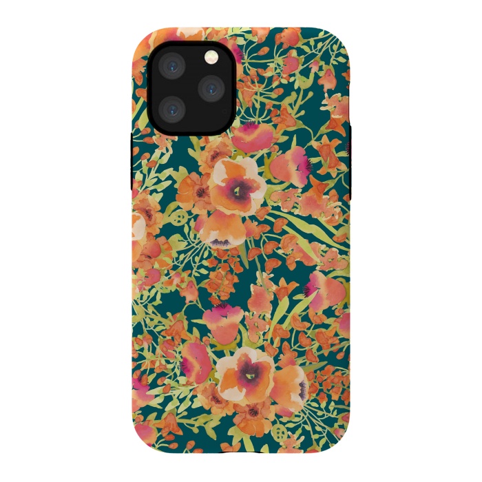 iPhone 11 Pro StrongFit Floral Bunch by Uma Prabhakar Gokhale