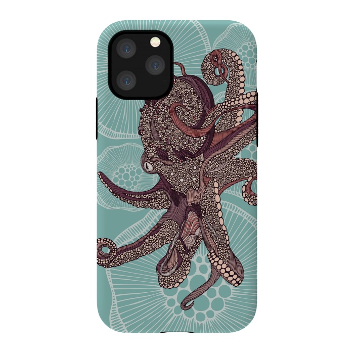 iPhone 11 Pro StrongFit Octopus by Valentina Harper