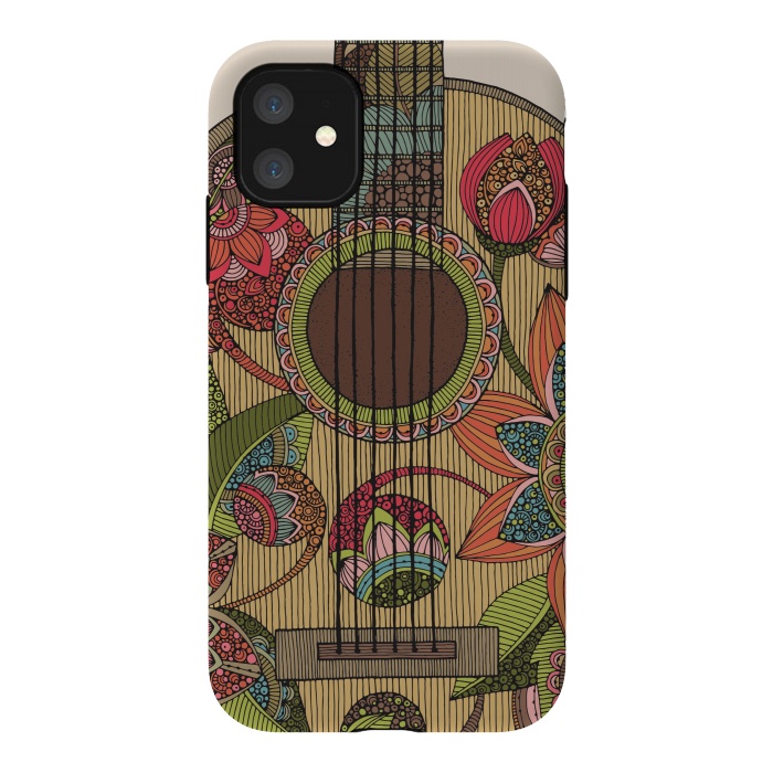 iPhone 11 StrongFit The guitar by Valentina Harper