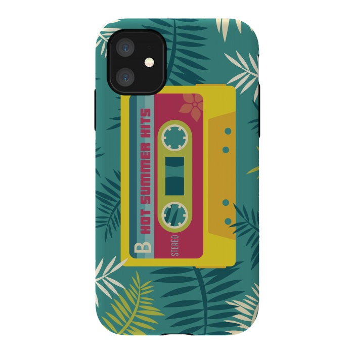 iPhone 11 StrongFit Hot Summer Retro Tape by Dellán