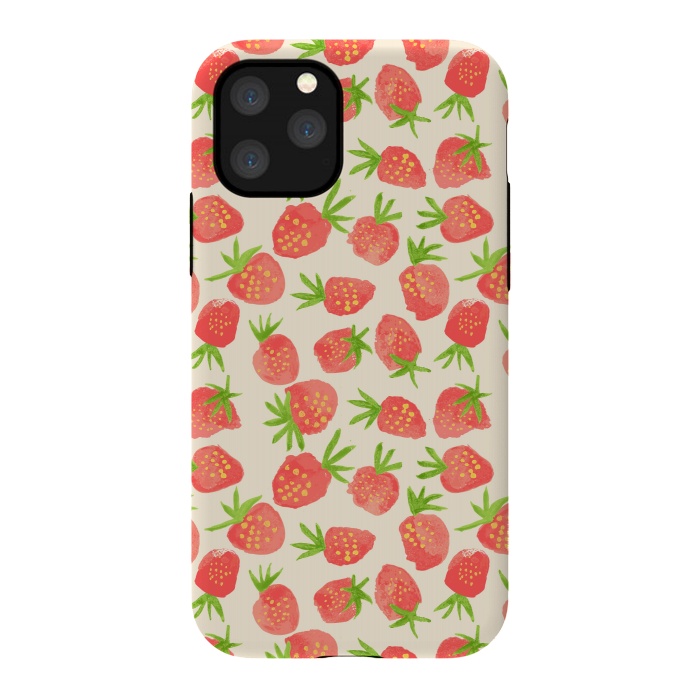 iPhone 11 Pro StrongFit Strawberry by Edith May