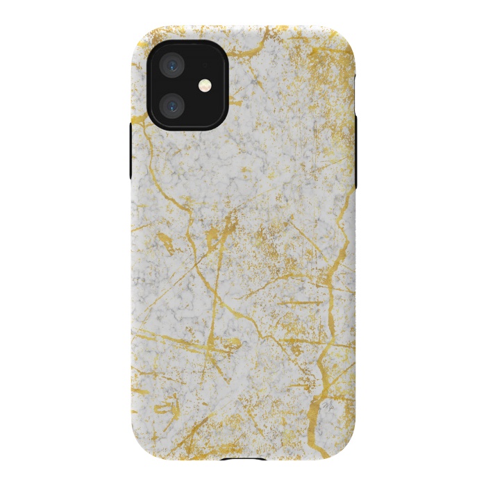iPhone 11 StrongFit Golden Marble by Martina