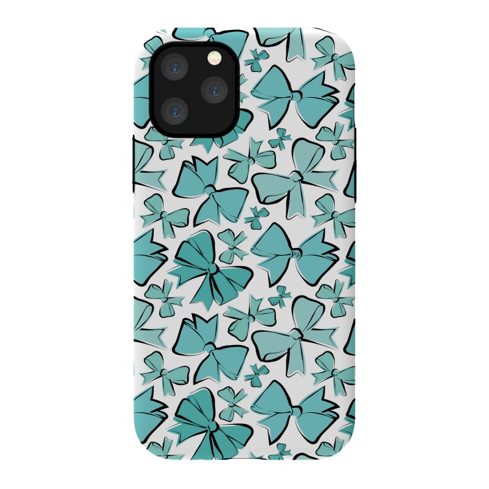 iPhone 11 Pro StrongFit Blue Bows by Martina