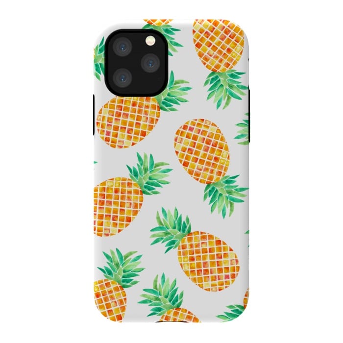 iPhone 11 Pro StrongFit Summer Pineapple by Amaya Brydon