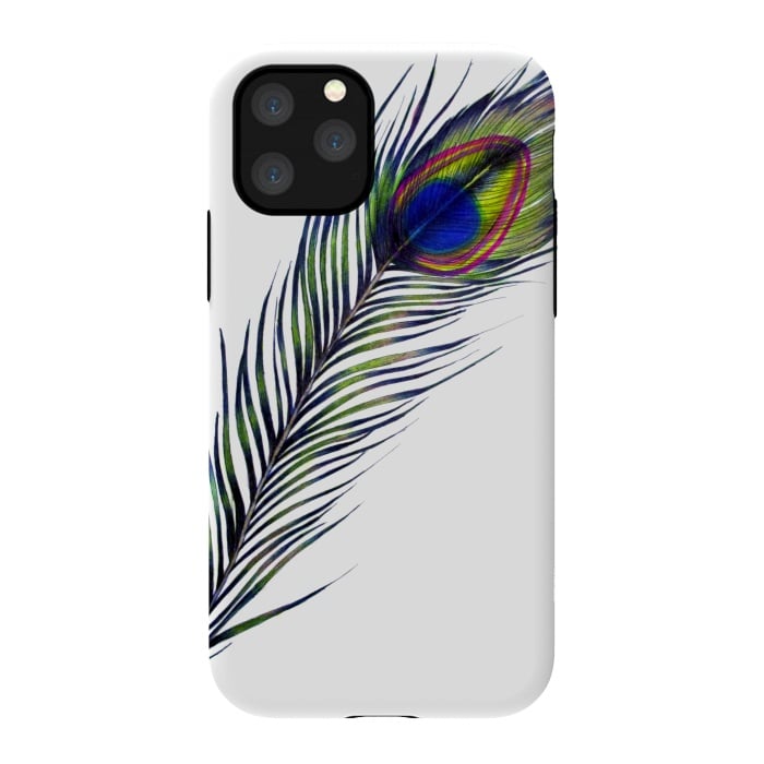 iPhone 11 Pro StrongFit The Peacock's Feather by ECMazur 