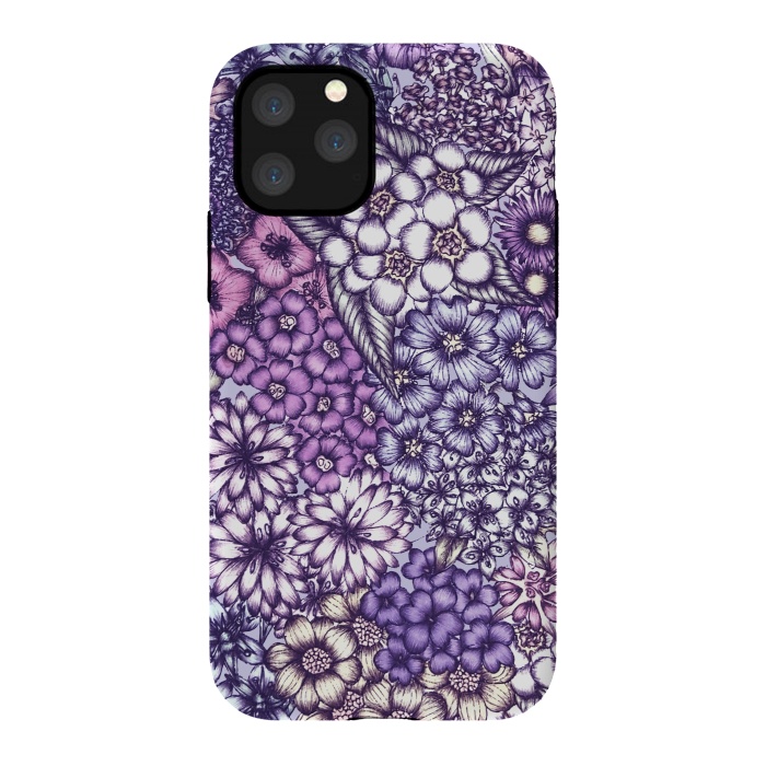 iPhone 11 Pro StrongFit Faded Blossoms by ECMazur 