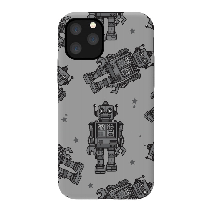iPhone 11 Pro StrongFit A Vintage Robot Friend Pattern  by Wotto