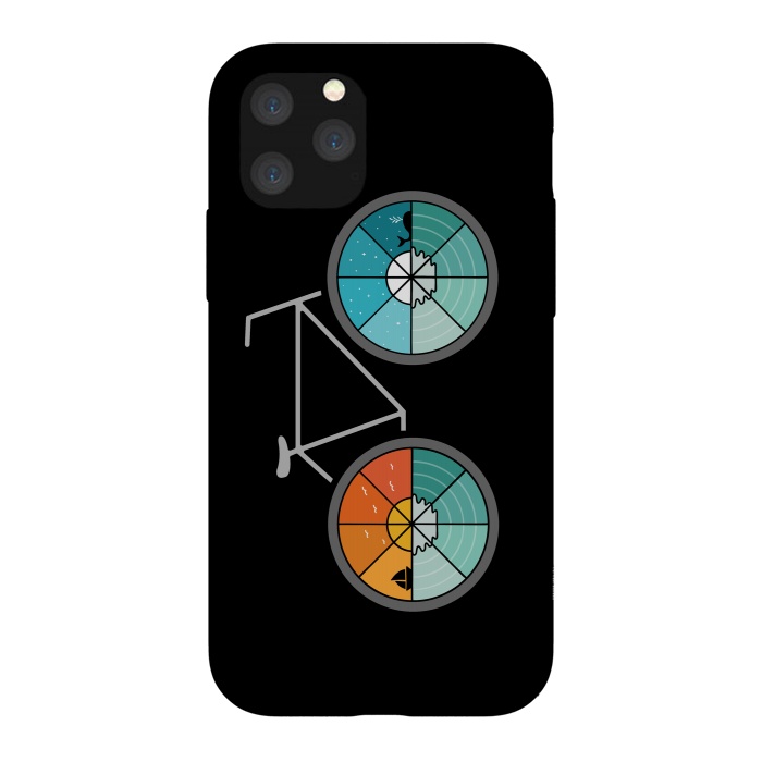 iPhone 11 Pro StrongFit Bicycle Landscape by Coffee Man