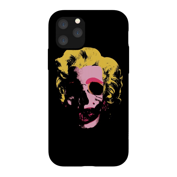 iPhone 11 Pro StrongFit Marilyn Monroe Pop Art Skull by Alisterny