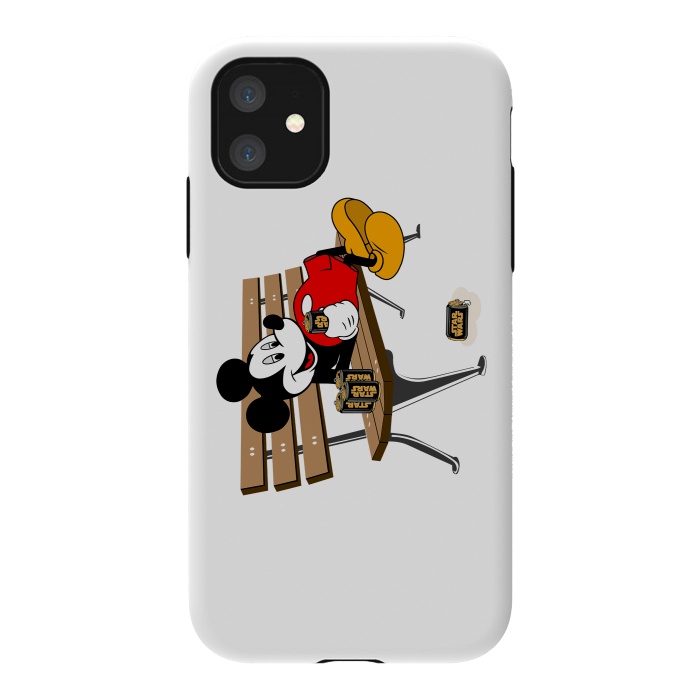iPhone 11 StrongFit Mickey Mouse Drinking Star Wars Beer by Alisterny