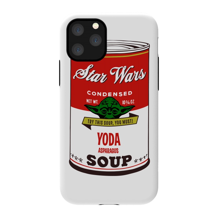 iPhone 11 Pro StrongFit Star Wars Campbells Soup Yoda by Alisterny