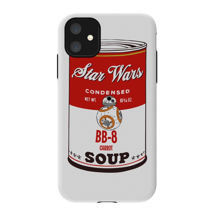 iPhone 11 StrongFit Star Wars Campbells Soup BB-8 by Alisterny