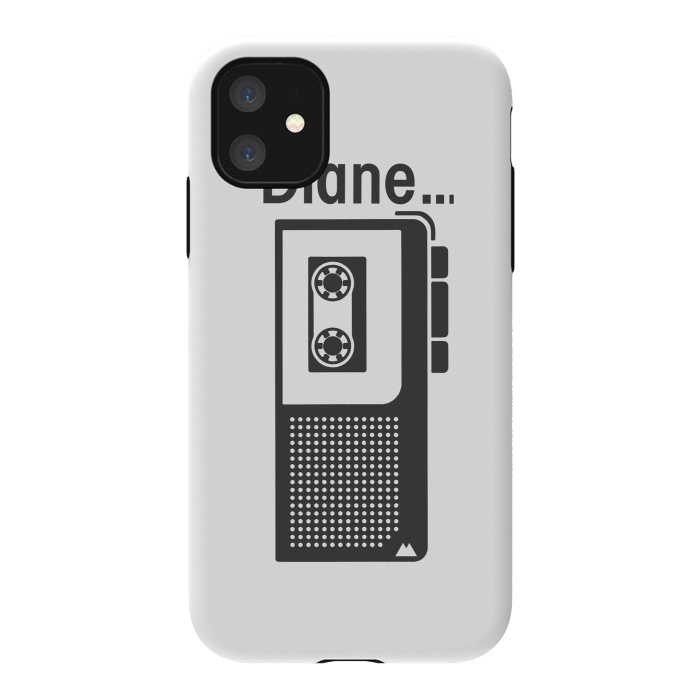 iPhone 11 StrongFit Twin Peaks Diane Dictaphone by Alisterny