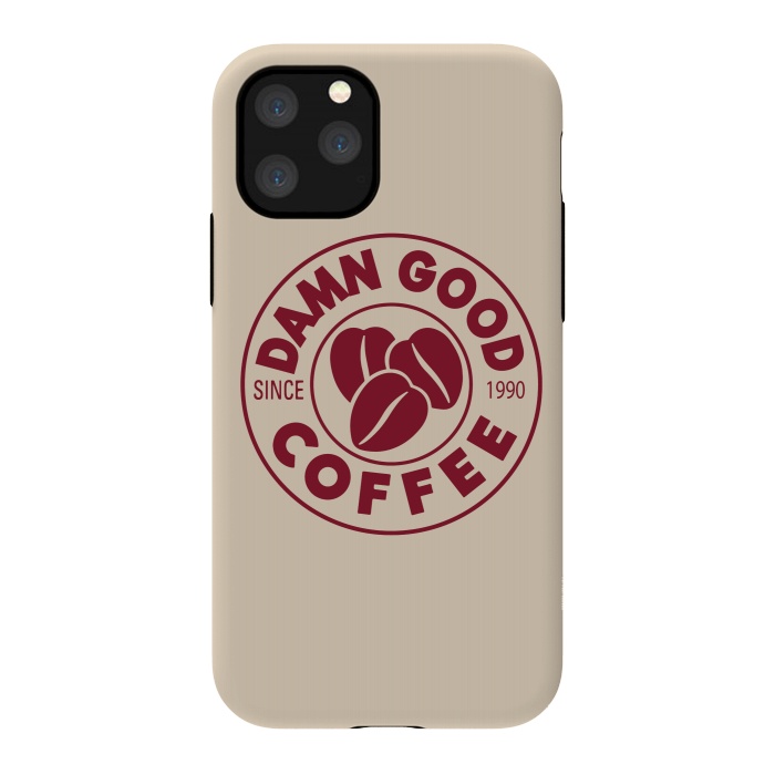 iPhone 11 Pro StrongFit Twin Peaks Damn Good Coffee Costa by Alisterny