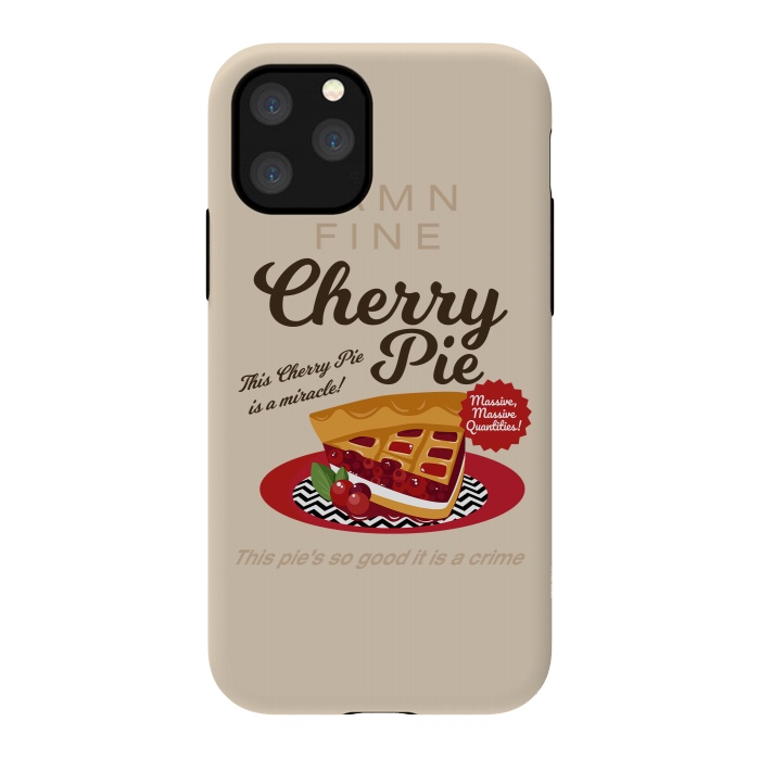 iPhone 11 Pro StrongFit Twin Peaks Damn Fine Cherry Pie by Alisterny