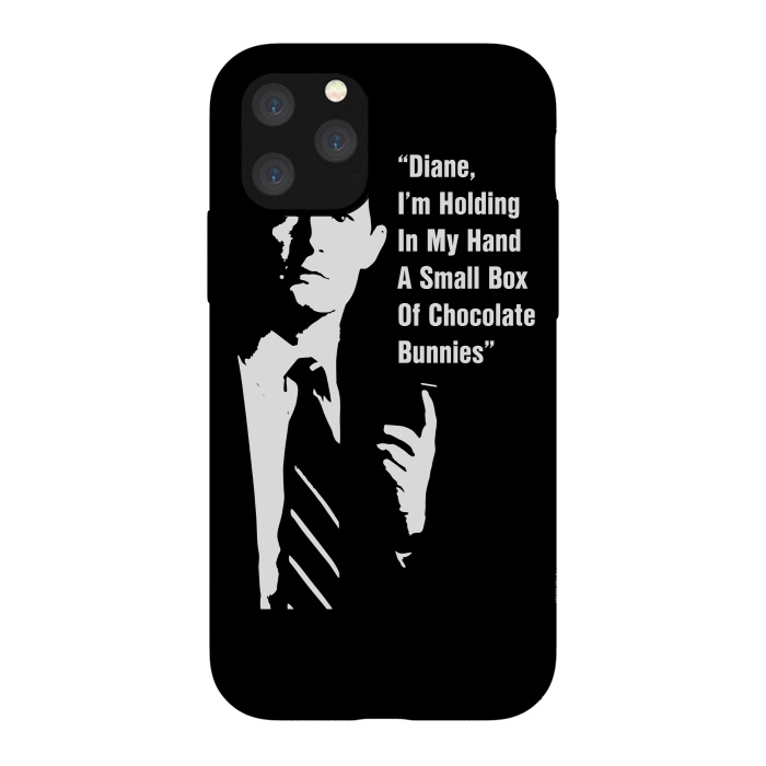 iPhone 11 Pro StrongFit Twin Peaks Diane Chocolate Bunnies by Alisterny