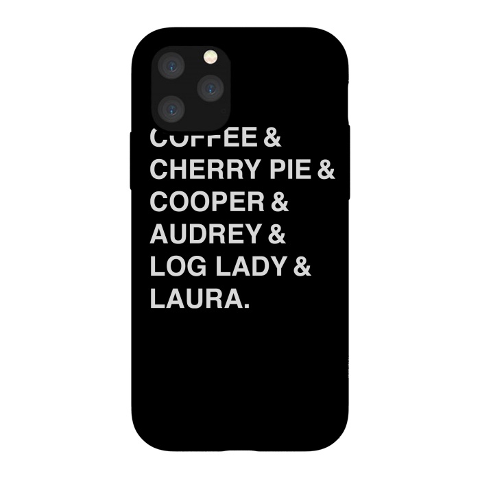 iPhone 11 Pro StrongFit Twin Peaks Coffee & Cherry  by Alisterny