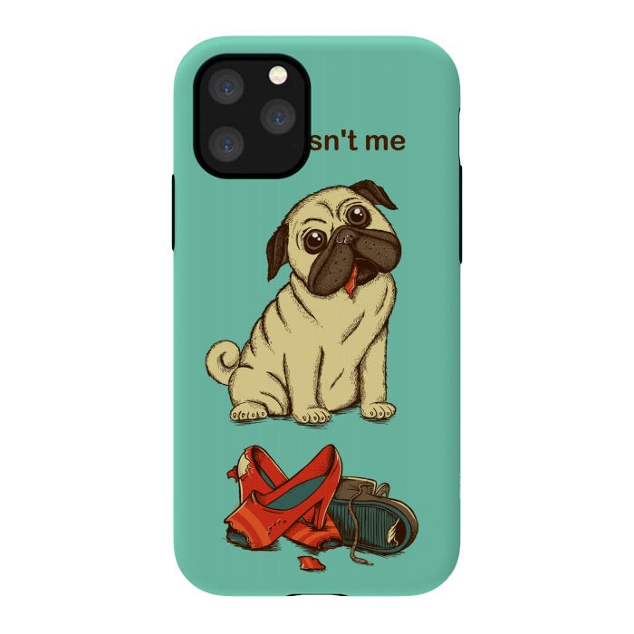 iPhone 11 Pro StrongFit Dog And Shoes by Coffee Man