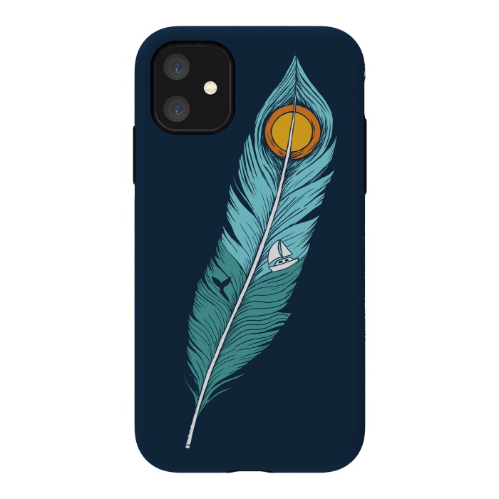 iPhone 11 StrongFit Feather Landscape by Coffee Man