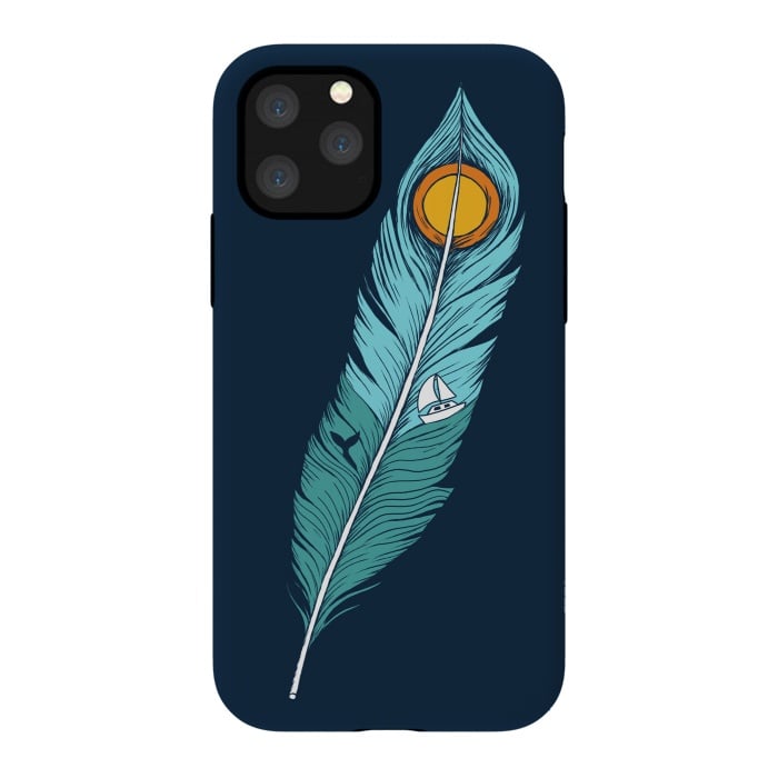 iPhone 11 Pro StrongFit Feather Landscape by Coffee Man