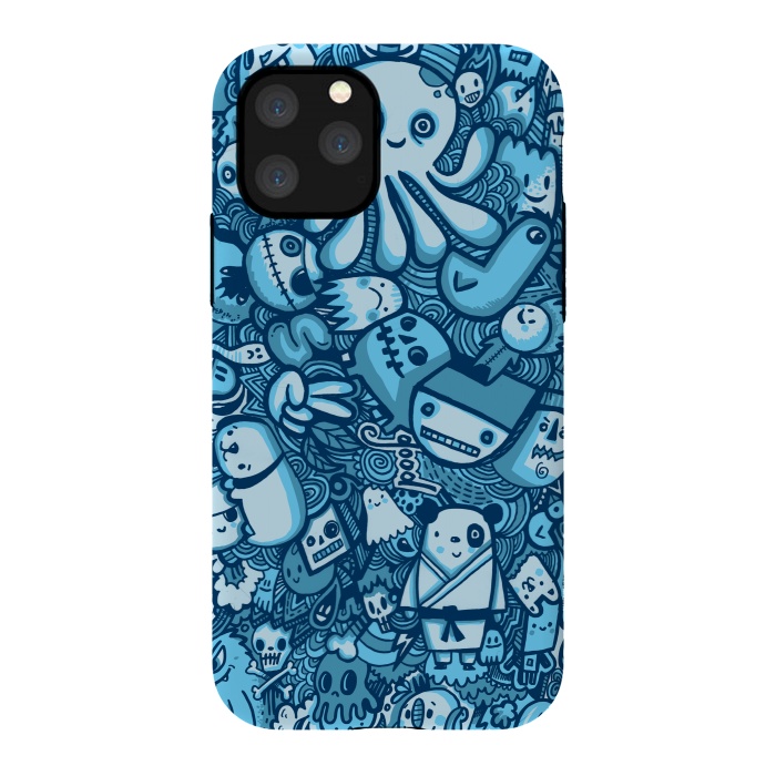 iPhone 11 Pro StrongFit Raindrops and Doodles by Wotto
